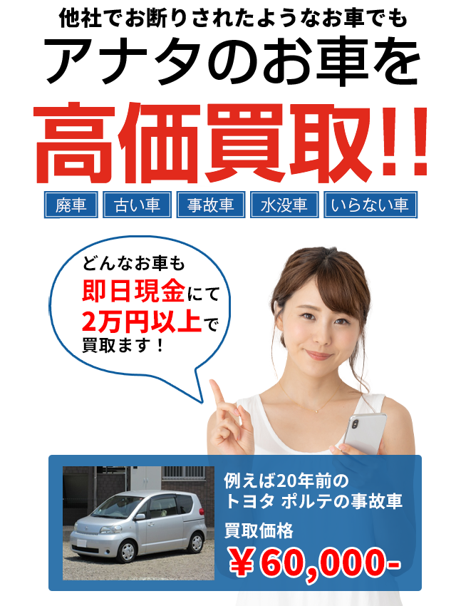 アナタのお車を高価買取!!